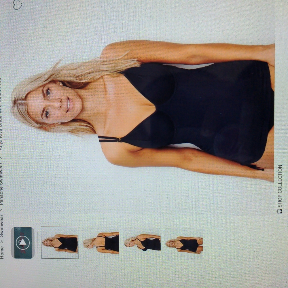 Panache Anya Riva underwire tankini top UK 34GG US 34J